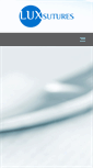 Mobile Screenshot of luxsutures.com